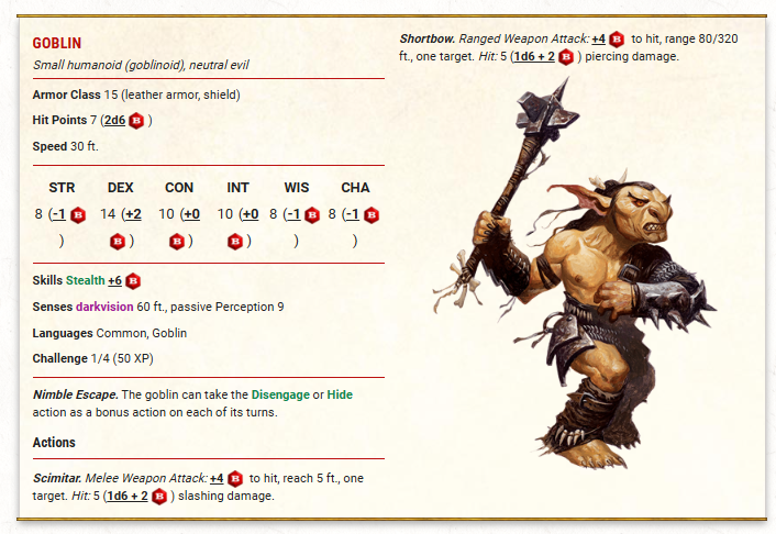 Goblin wielding a spiked mace